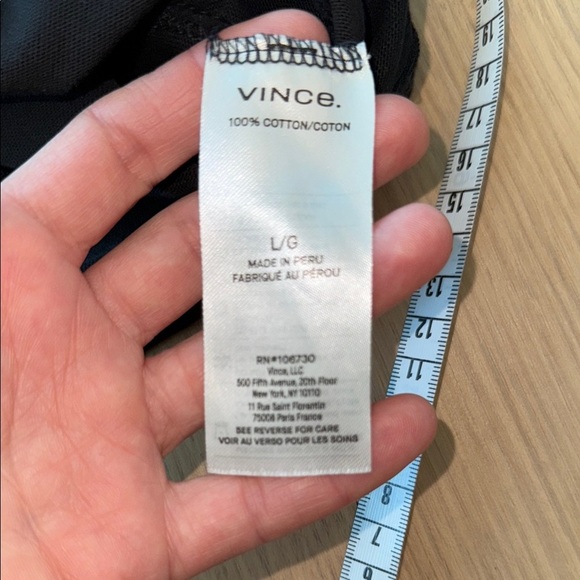 Vince | Black | Sheath Mini Dress Short Sleeve Crew Neck | L - Picture 7 of 8